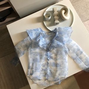 Sold Out! Laura Ashley UO Excl. Winona Organza Top